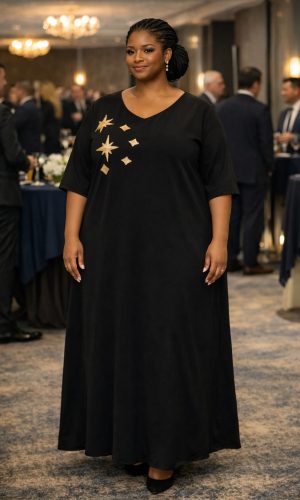Celestial Grace Evening Gown