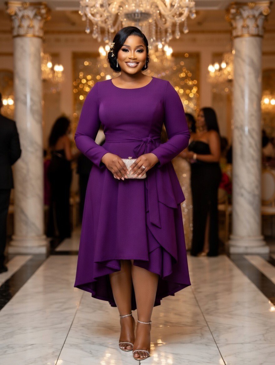 Regal Amethyst Dress