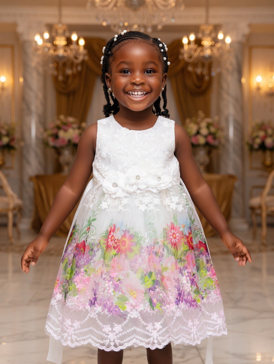 Enchanted Garden Lace Princess Dress 3-4 YEARS