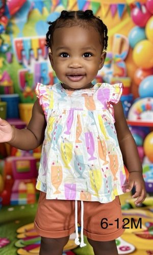 Sunny Sprinkles Baby Set (2-Piece Outfit) Age: 6-12 Months