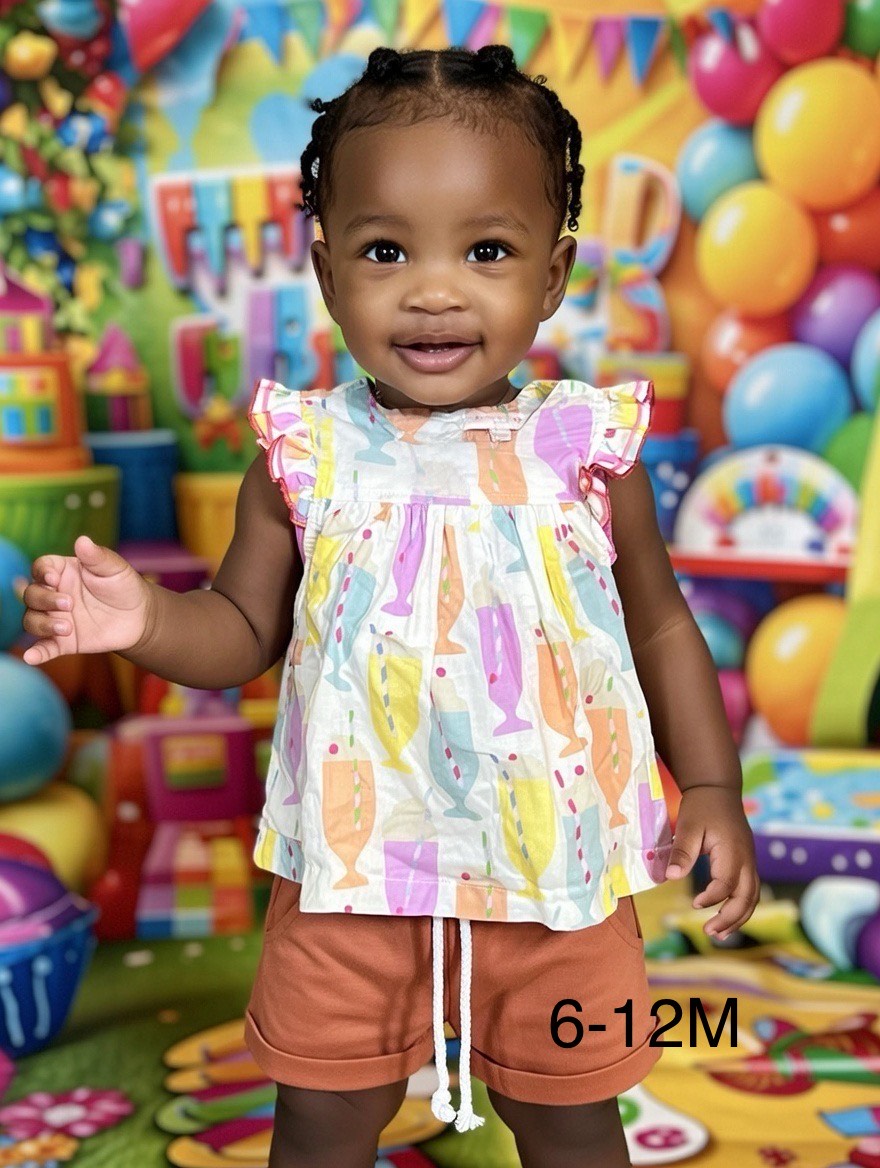 Sunny Sprinkles Baby Set (2-Piece Outfit) Age: 6-12 Months