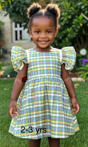 Meadow Breeze Puff-Sleeve Dress Age: 2-3 Years