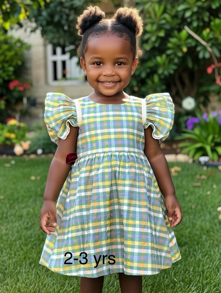 Meadow Breeze Puff-Sleeve Dress Age: 2-3 Years