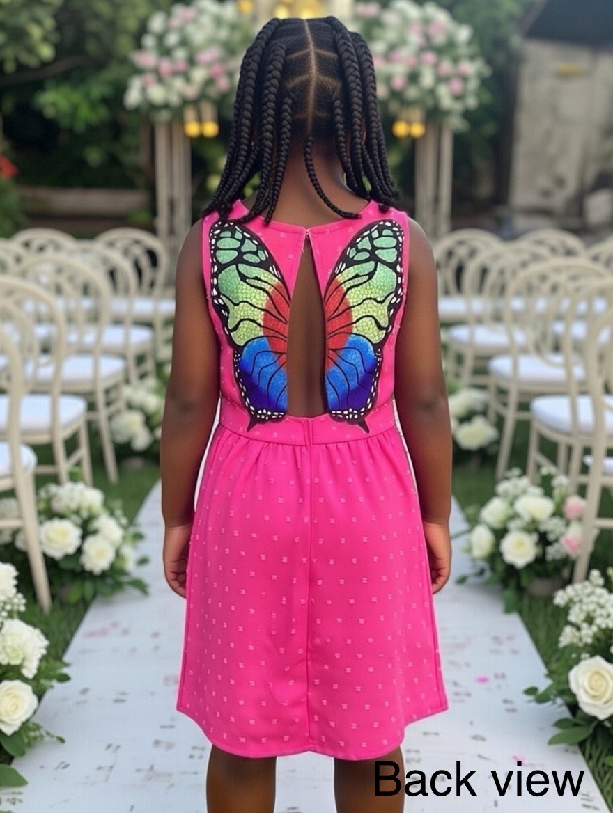 Blossom Charm Pink Party Dress Age: 8 years - Image 2