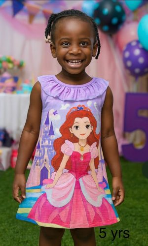 Princess Castle Party Dress – Toddler Girls Age: 5 Years