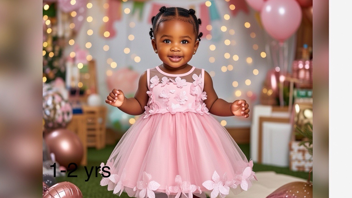 Blush Bloom Princess Party Dress Age: 1–2 Years